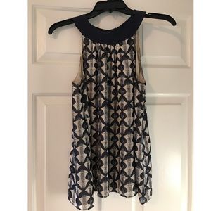 Tory Burch sleeveless bow back blouse